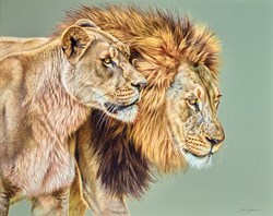 In Rhythm by Darryn Eggleton - Original Painting on Box Canvas sized 39x32 inches. Available from Whitewall Galleries